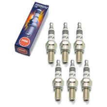 Zündkerzen Set NGK 6x CR8EIX Iridium-Zündkerze entstört, 19,0mm Langgewinde Ø 10,0mm, 4218