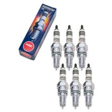 Sada zapalovacích svíček NGK 6x CR9EHIX-9 Iridium, s rušícím odporem, dlouhý závit 19,0 mm Ø 10,0 mm, 6216