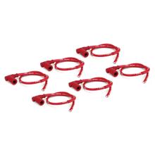 Conjunto de conectores de velas de ignição NGK 6x CR4 Racing incl. cabos, 8054