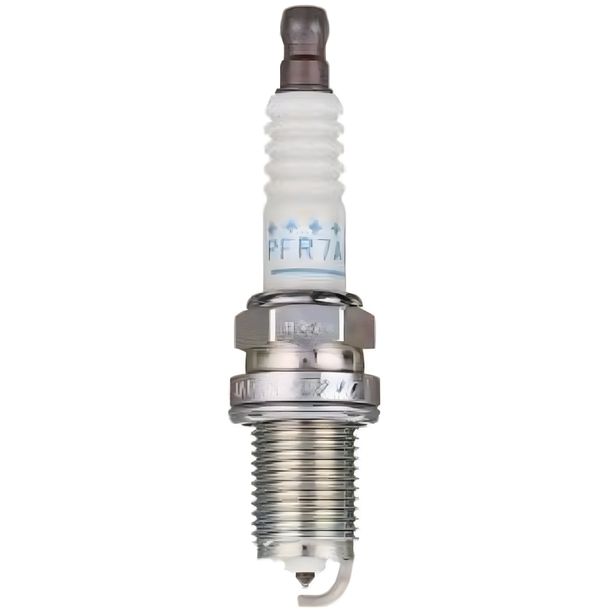 Spark plug set NGK 6x PFR7AB platinum resistor, 19,0mm long thread Ø 14,0mm, integral terminal, 93322
