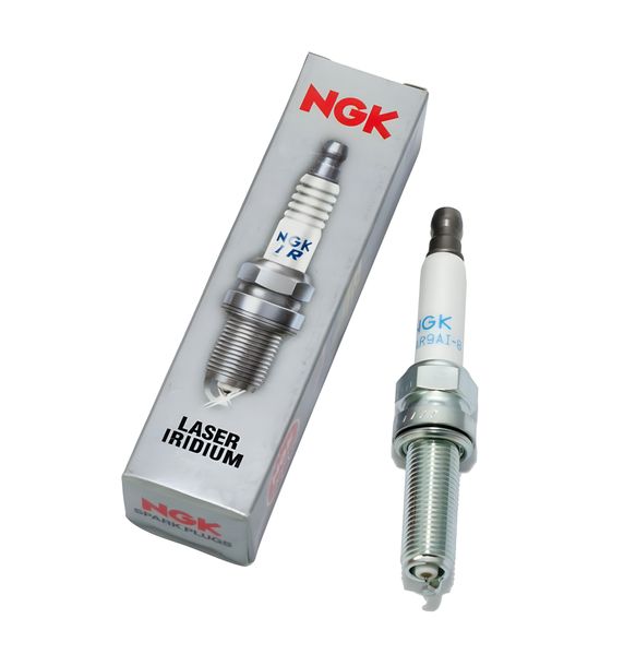 Spark plug set NGK 6x LMAR9AI-8 iridium resistor, 26,5mm long thread reach plug Ø 10,0mm, 97225