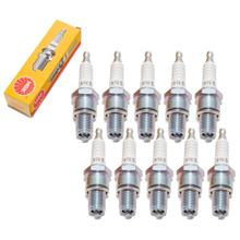 Spark plug set NGK 10x B7ES, 19,0mm long thread Ø 14,0mm, 1111 / 2877