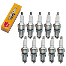 Zündkerzen Set NGK 10x BPR6ES Zündkerze entstört, 19,0mm Langgewinde Ø 14,0mm, 4008 / 4852 / 7678 / 7822 / 94811