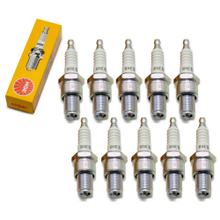 Bujías Juego NGK 10x B9ES bujía, 19,0mm rosca larga Ø 14,0mm, 2108 / 2611 / 7148