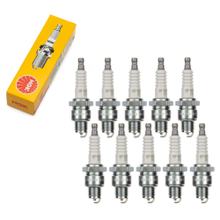 Zündkerzen Set NGK 10x BP8H-N-10 Zündkerze, 12,7mm Kurzgewinde Ø 14,0mm, 4838