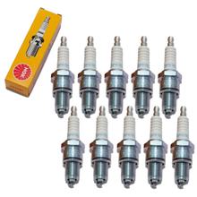 Spark plug set NGK 10x BPR7ES resistor, 19,0mm long thread Ø 14,0mm, 2023 / 97416