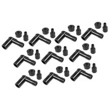 Conjunto de Conectores de Velas de Ignição NGK 10x LB05E 14mm SAE 90° preto, 8031