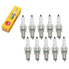 Zündkerzen Set NGK 10x DPR7EA-9 Zündkerze entstört, 19,0mm Langgewinde Ø 12,0mm, 3146 / 5129 / 5262