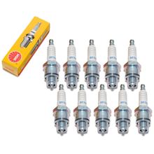 Zündkerzen Set NGK 10x BR7HS Zündkerze entstört, 12,7mm Kurzgewinde Ø 14,0mm, 4122 / 4737 / 5417 / 7852