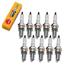 Zündkerzen Set NGK 10x DPR9EA-9 Zündkerze entstört, 19,0mm Langgewinde Ø 12,0mm, 3717 / 5329