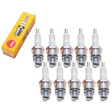 Zündkerzen Set NGK 10x BR9HS Zündkerze entstört, 12,7mm Kurzgewinde Ø 14,0mm, 4522