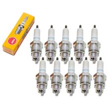 Zündkerzen Set NGK 10x BR6HSA Zündkerze entstört, 12,7mm Kurzgewinde Ø 14,0mm, 4296 / 4461