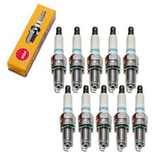 Zestaw świec zapłonowych NGK 10x DCPR9E świeca zapłonowa przeciwzakłóceniowa, długi gwint 19,0mm Ø 12,0mm, 2641