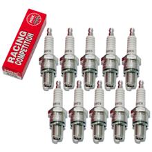 Zündkerzen Set NGK 10x B8EG Racing-Zündkerze / Rennzündkerze, 19,0mm Langgewinde Ø 14,0mm, 3430 / 3997