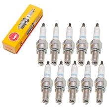 Zündkerzen Set NGK 10x CR8E Zündkerze entstört, 19,0mm Langgewinde Ø 10,0mm, 1275 / 4854 / 5671