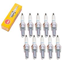 Zündkerzen Set NGK 10x CR7E Zündkerze entstört, 19,0mm Langgewinde Ø 10,0mm, 4509 / 4578 / 7513