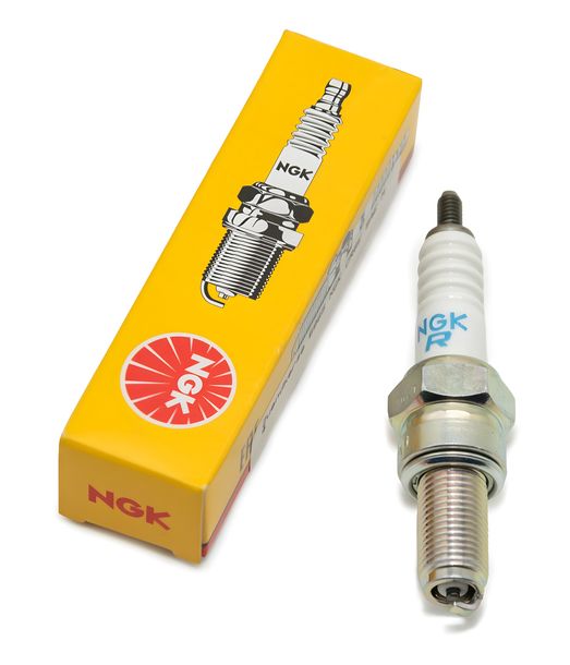 Spark plug set NGK 10x CR6E resistor, 19,0mm long thread Ø 10,0mm, 6965