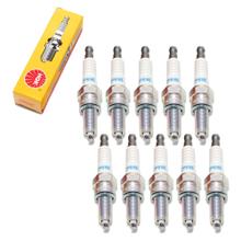 Zündkerzen Set NGK 10x CPR8E Zündkerze entstört, 19,0mm Langgewinde Ø 10,0mm, 7411