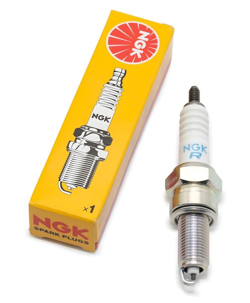 Spark plug set NGK 10x MR8E-9 resistor, 19,0mm long thread Ø 10,0mm, 90527