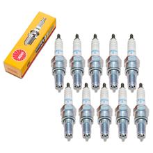 Zündkerzen Set NGK 10x CR8EH-9 Zündkerze entstört, 19,0mm Langgewinde Ø 10,0mm, 5219 / 5666 / 6791