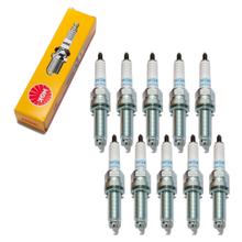 Bougieset NGK 10x LMAR8A-9 Bougie onderdrukt storingen, 26,5mm extra lange schroefdraad Ø 10,0mm, 4313