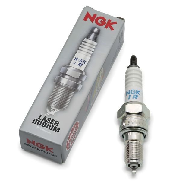 Spark plug set NGK 10x CR9EHI-9 iridium resistor, 19,0mm long thread Ø 10,0mm, 6419