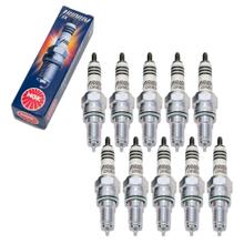 Zündkerzen Set NGK 10x CR9EHIX-9 Iridium-Zündkerze entstört, 19,0mm Langgewinde Ø 10,0mm, 6216