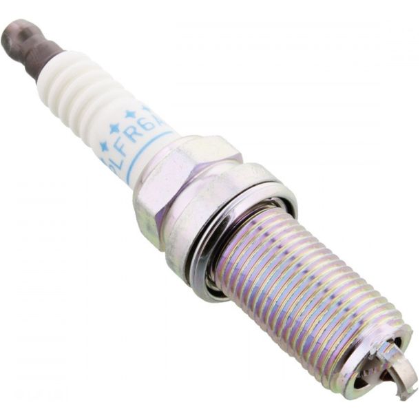 Spark plug set NGK 10x PLFR6A platinum resistor, 26,5mm long thread reach plug Ø 14,0mm, 5472