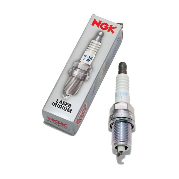 Spark plug set NGK 10x IZFR6F11 iridium resistor, 19,0mm long thread Ø 14,0mm, 4095