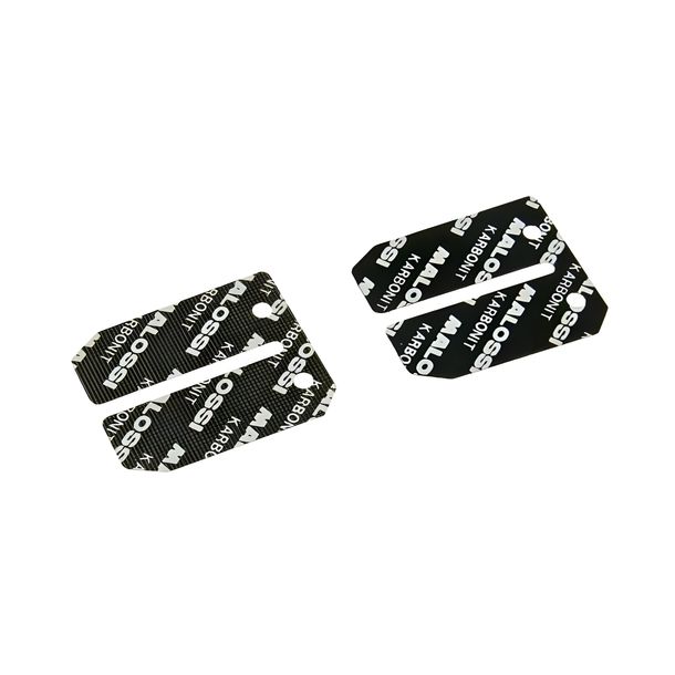 Piastre membrana Carbonite Malossi 0,30mm, 2 pezzi per blocco membrana VL6.