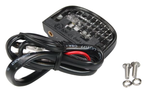 Nummernschildbeleuchtung Koso LED curve schwarz mit Zulassung