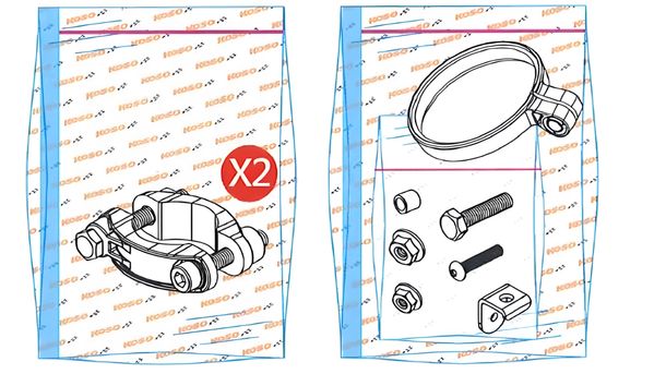 Haltekit Koso Mini Scheinwerfer