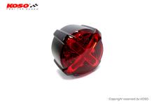 Rücklicht Koso LED Bremslichtfunktion GT-02 rotes Glas mit Zulassung
