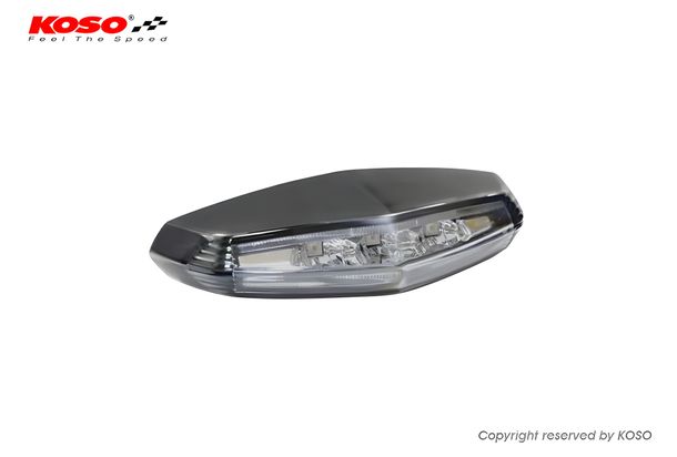 Rücklicht Koso LED GT-01 rauchgrau mit Zulassung