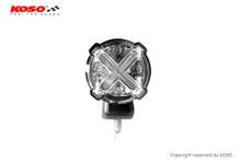 Luz Traseira Koso LED GT-02S Função de Luz de Freio Vidro Transparente com Suporte Homologado