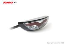 Rücklicht Koso LED GT-03 mit Bremslicht rauchgrau mit Zulassung