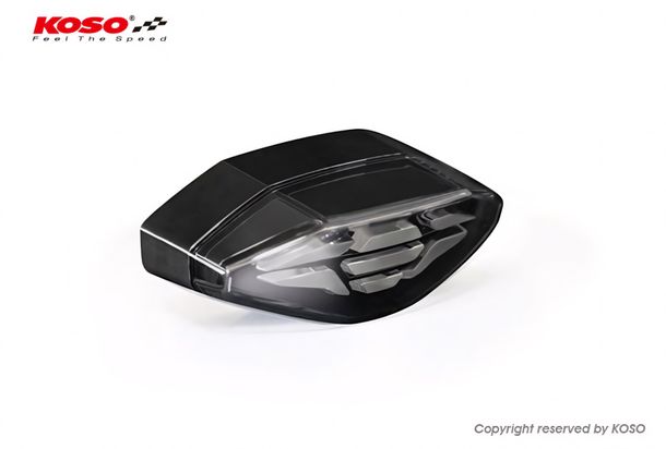 Rücklicht Koso LED GT-04 rauchgrau mit Zulassung