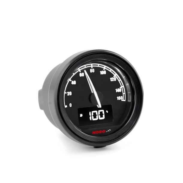 Tachometer Koso D48 TNT-05 160kmh ABE schwarz