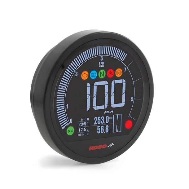 Tachometer Koso DL-04 plug and play schwarz für BMW R NineT Scrambler Pure Racer Urban DTC Edition 40 Years Sport 1200 ccm Bj. 2017 - 2024