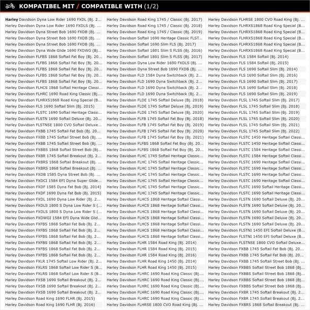 Tachometer Koso HD-05 Black Base für Harley Davidson FXBRS Softail ab Bj. 2011 – Bild 10