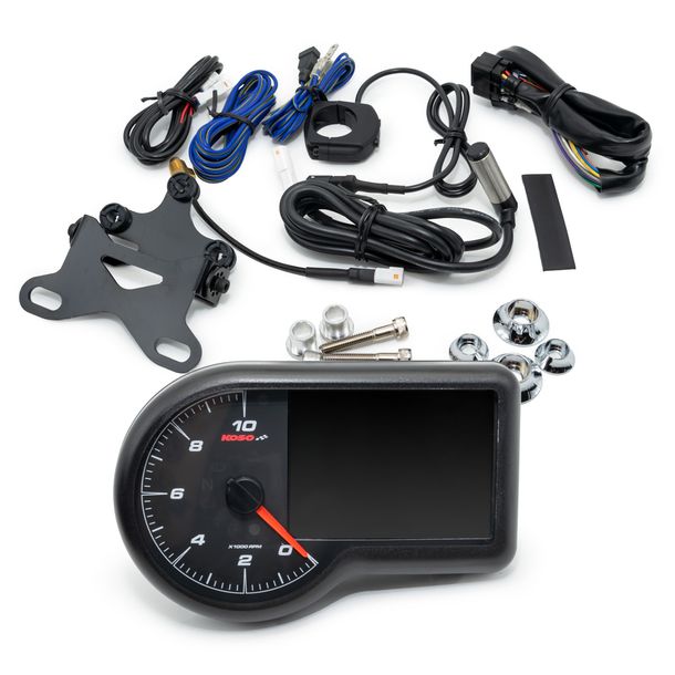 Multifunktionsmessgerät Koso RX-3 TFT 10.000 RPM Drehzahlmesser und Tachometer digital
