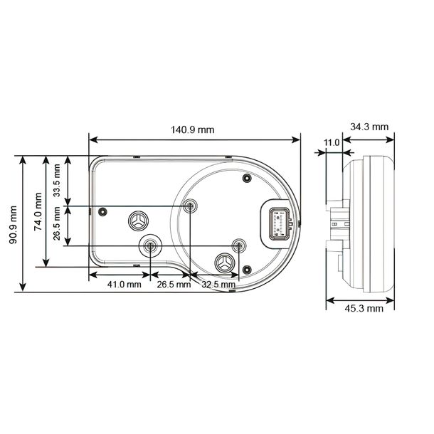 Multifunktionsmessgerät Koso RX-3 TFT 10.000 RPM Drehzahlmesser und Tachometer – Bild 8