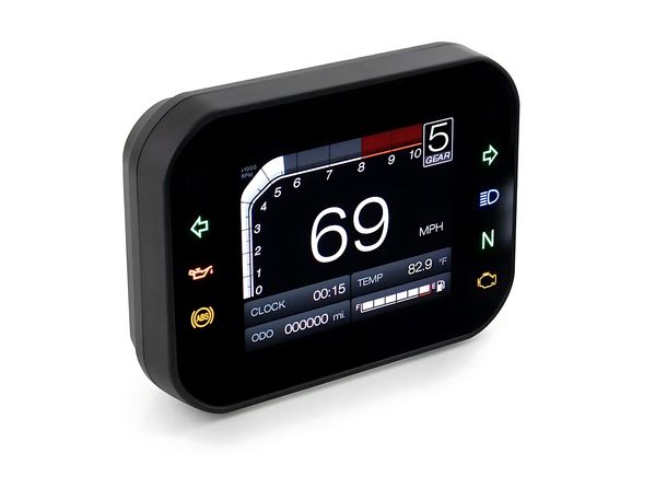 Multifunktionsmessgerät Koso RX-3S TFT 15.000 RPM Drehzahlmesser und Tachometer digital