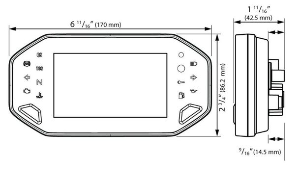 Speedometer Koso RX4 Unlimited LCD display – Bild 2