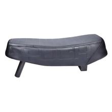 Buddyseat Puch Maxi zwarte bank met geponst logo, lengte 500 mm