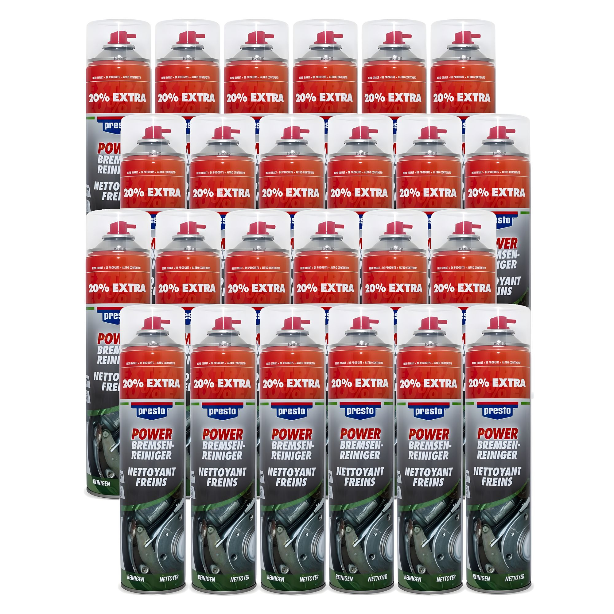 Limpiador Frenos Power Presto 24x 600ml Piezas Limpiador Montajes Desengrasante