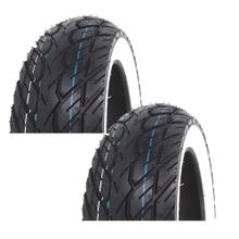 Reifen Set 2x Kenda K418 Weißwandreifen 100/90-10 / 3.50-10 51J TL, 4PR