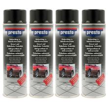 4 Dosen Unterbodenschutz Spray Presto 306024 UBS Steinschlagschutz, schwarz überlackierbar, 500ml