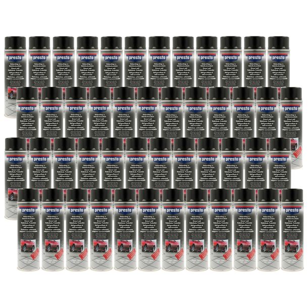 48 cans of underbody protection spray Presto 306024 UBS stone chip protection, black overpaintable, 500ml