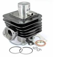 Cilinderkit TNT standaard AC grijs gietijzer 50cc, 12100-T5C0-00A voor SYM Jet BasiX Mask RS Shark Sport-X SR 4 Red Devil Euro-X 50 cc bouwjaar 2000